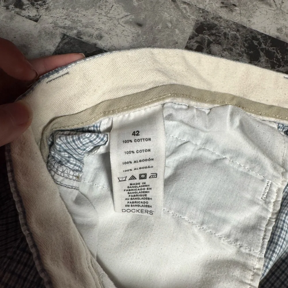 Dockers Checkered Men's Shorts in Gray